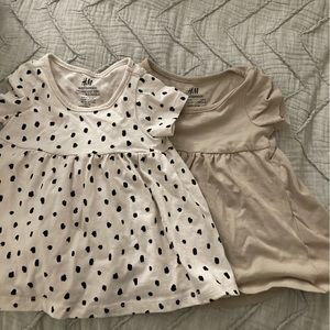 2 NWOT H&M Girls Shirts